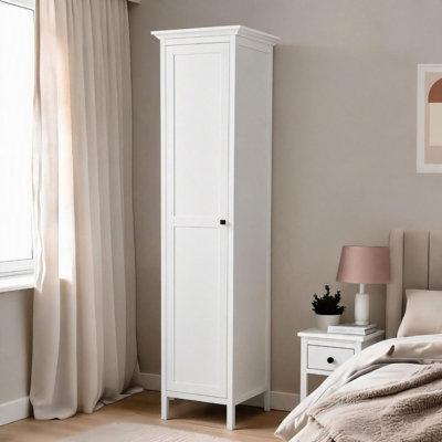 Alexandrina 1 or 2 Door Wardrobe with Hanging Rail White