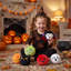 6 pièces de balles rebondissantes en peluche d'Halloween