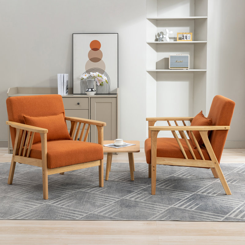 Fauteuil Raeliegh, Lin orange