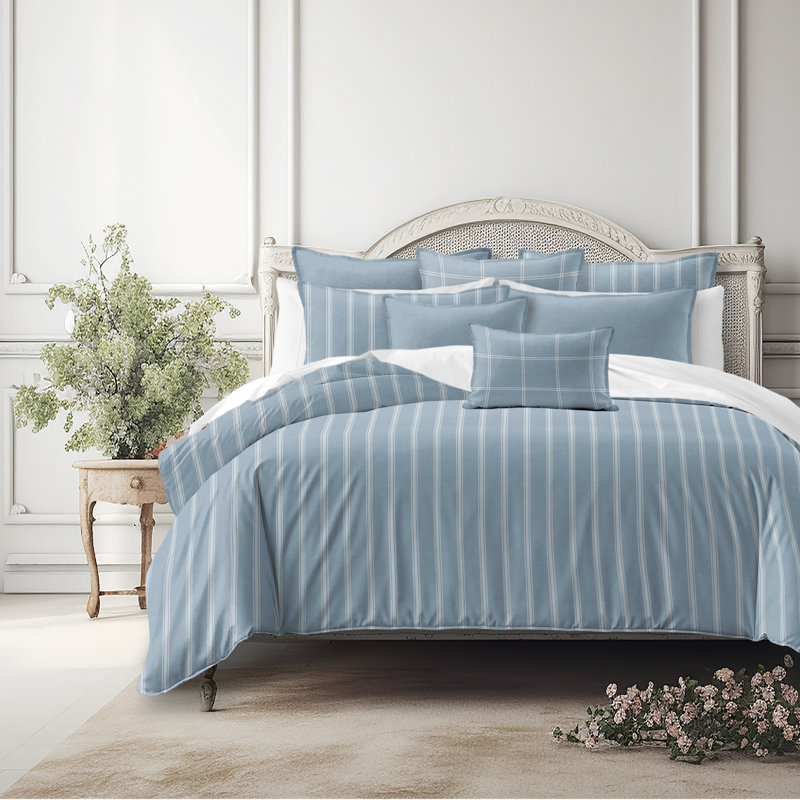 Ensemble de housse de couette Shay Broad, Housse de couette grand super et 7 pièces supplé