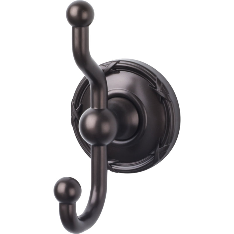 Edwardian Bath Wall Mounted Ribbon Hooks, Oiled Rubbed Bronze