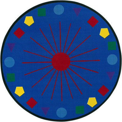 Tapis bleu Touffeté Bermudez