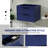 24" Wall Mount Single Bathroom Vanity Base Only, 2 Soft-close Drawers, Zinc Alloy Hardware-99358132