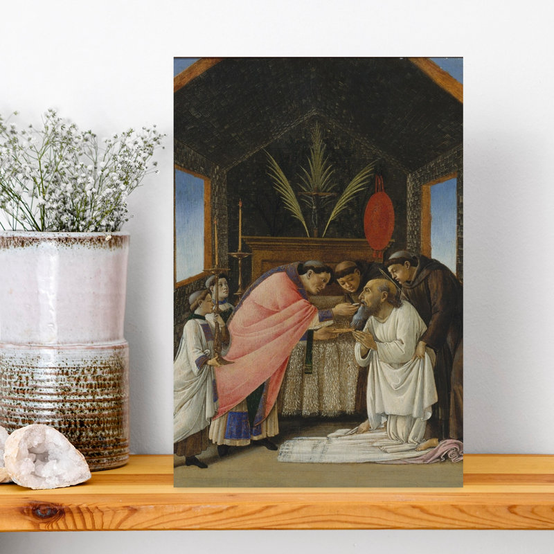 The Last Communion Of Saint Jerome, C.1490 Abstract Contemporary Wall Art Print by Sandro Botticelli - Wrapped Canvas Print