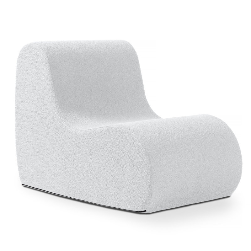 Fauteuil d'appoint Uptown, Boucle, Boucle blanc