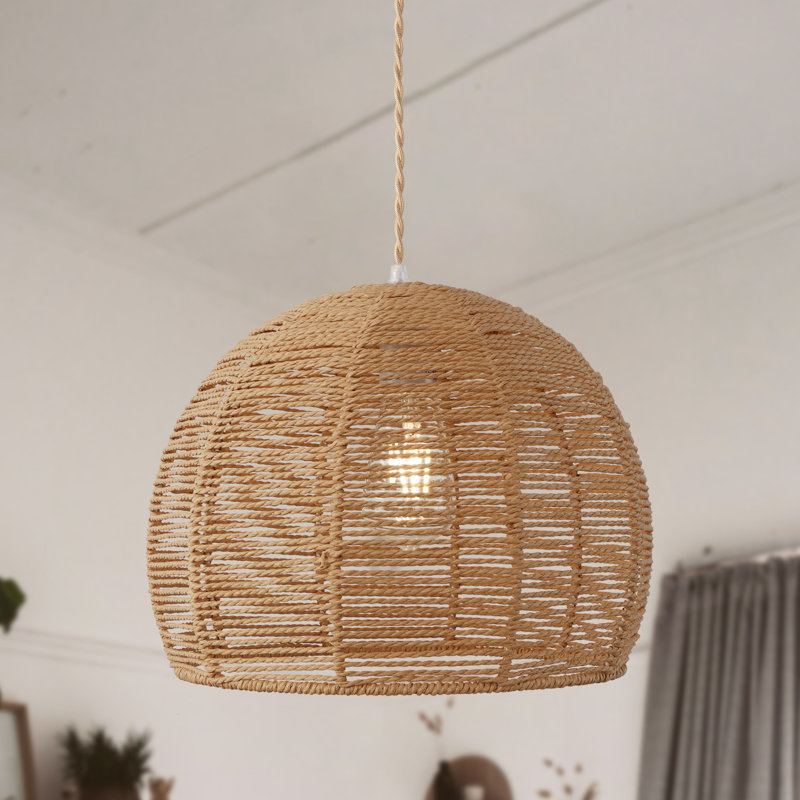 Suwannee Dimmable 1 - Light Unique/Statement Pendant, Brown