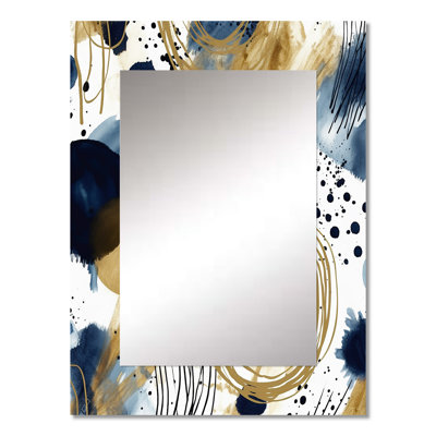 Larkson - Miroir abstrait en métal