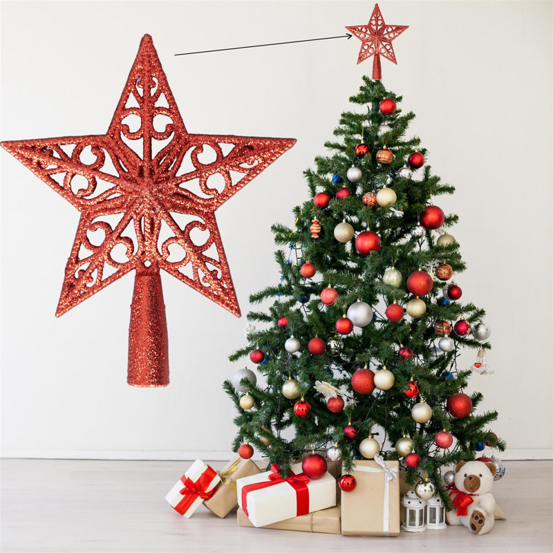 No Holiday Shaped Ornament, Red