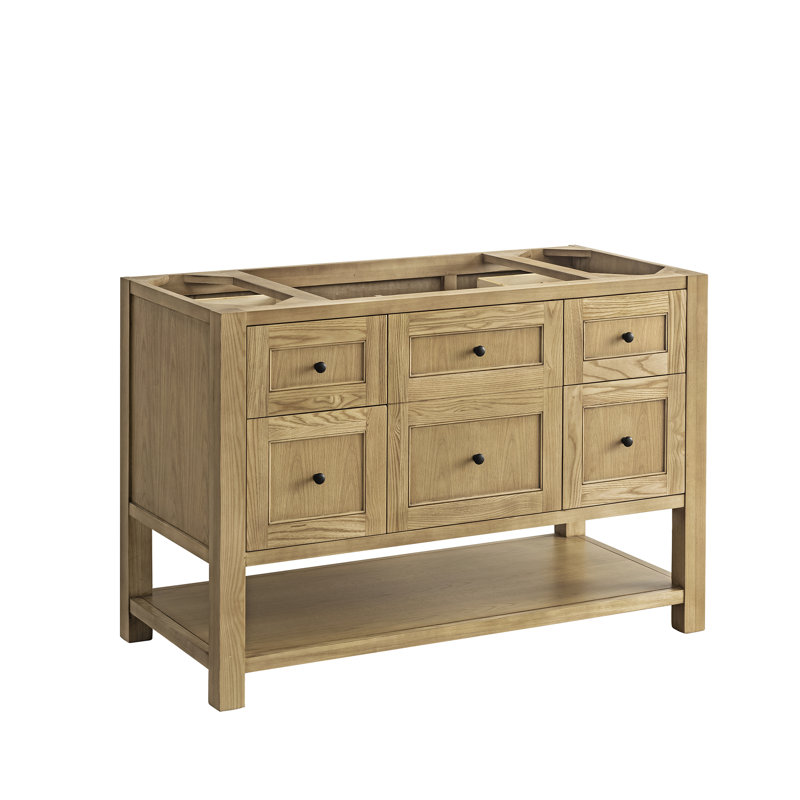 Breckenridge 48'' W Single Bathroom Vanity Base, Light Natural Oak
