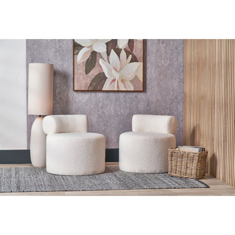 Upholstered Side Chair, White