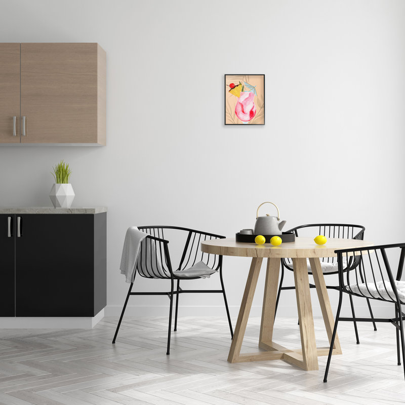 Art de giclée encadrée, "Fruide", par Annie Warren, Giclée encadrée noir minuit, H 14 po x l 11 po