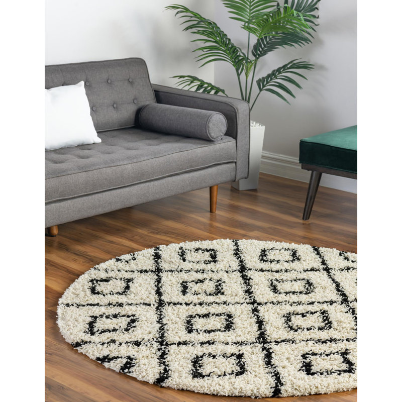 Attore Geometric Indoor Rug, Round 7'10"