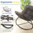 Dark Gray Egg Rocking Chair With Ottoman, All-Weather Wicker Lounge & Cushions-272895730