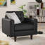 Chaise avec accoudoirs en cuir Modway Empress-378431262
