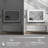 Kialen Wall Mount Mirror with LED Lights, 3 Color Mode Lights, Dimmer, Defogger, Memory Function for Bathroom-101049064