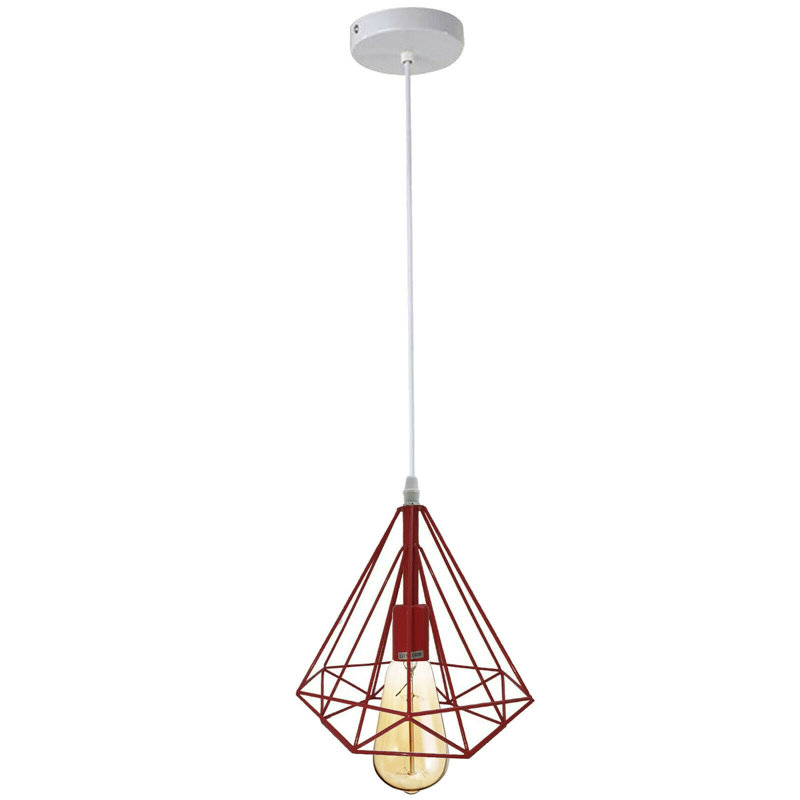 Hertford 1 - Light Single Pendant, Red