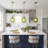 1-Light Olive Green Twisted Glass Pendant Light