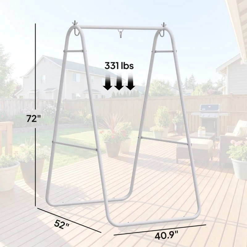 Support de chaise Garden Egg, support de chaise hamac, support de chaise en acier massif (support de chaise seulement)