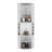 Corner Bar Cabinet With Five Shelves , Eight Bottle Cubbies-848706106
