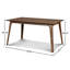 Table de salle à manger en bois massif 59 po Lyan-1650214466-1666439572