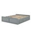 Grand lit plateforme avec tiroirs