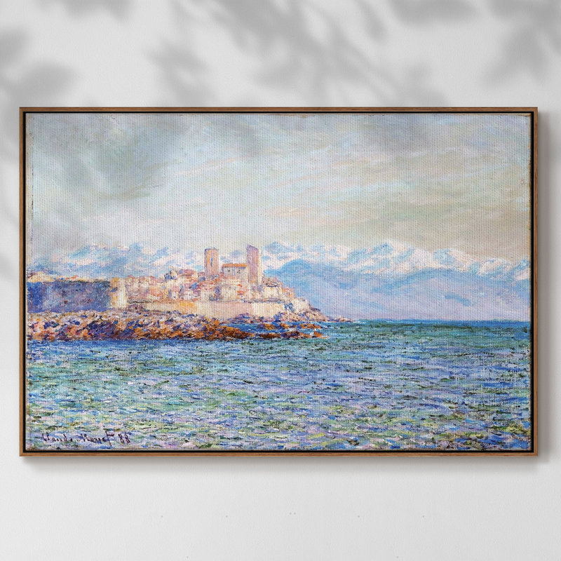 Le vieux fort d'Antibes, 1888, Noyer, H 27 po x l 41 po x P 2 po