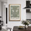 Oeuvre classique "William Morris - Illustration de fleur de pimpernel vert, images murales abstraites de salle de bain florales et botaniques, impression sur toile encadrée,"-95982758-95982756