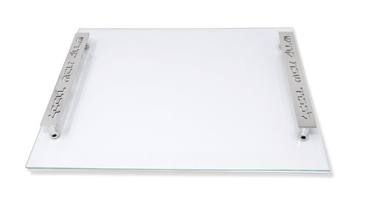 Plateau en verre Emielia, Argent