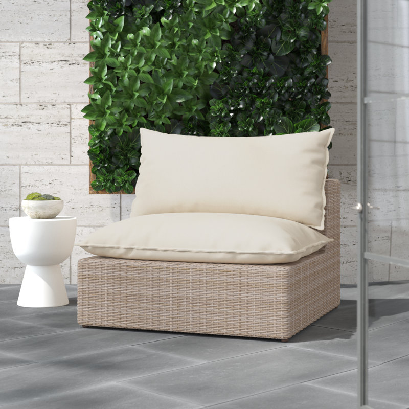 Chaise de patio avec coussins Davida