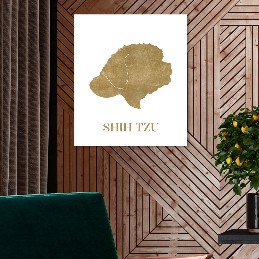 'Shih Tzu' Graphic Art on Wrapped Canvas
