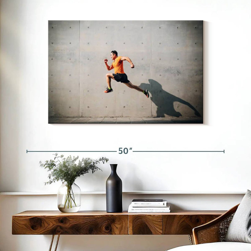 Jumping Man, 26" H x 39" W