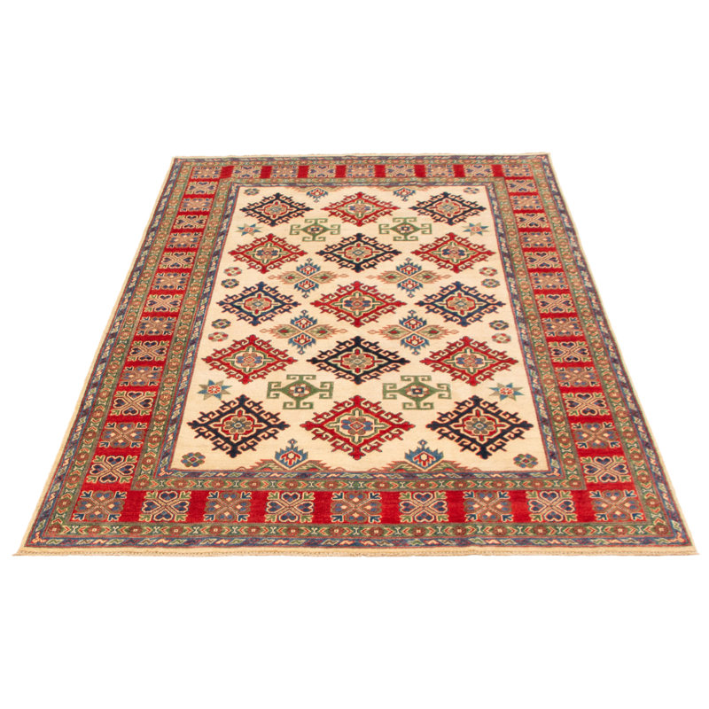 Tapis unique en laine noué à la main 6 pi 3 po x 8 pi 10 po nouvel âge Oier