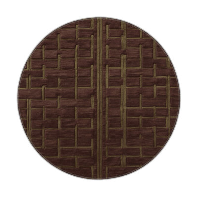 Tapis noir intérieur et extérieur Trellis