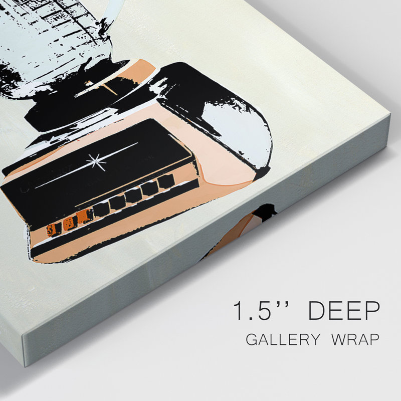 " Retro Kitchen Appliance I " 3 - Pieces Painting Print, 36" H x 24" W x 1" D
