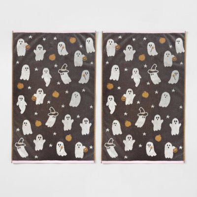 Ghosts Halloween Hand Towels 2pc Set