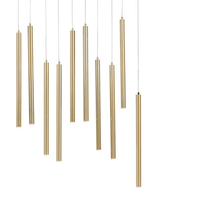 Mackinac 18 - Light LED Rectangle Chandelier