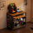 3D Printer Stand with Filament Storage Workbench, Large 3-Tier 3D Printer Table with Power Outlet & Leveling Casters, Heavy Duty Rolling Printer Desk with Pegboard for Workshop/Office/Studio