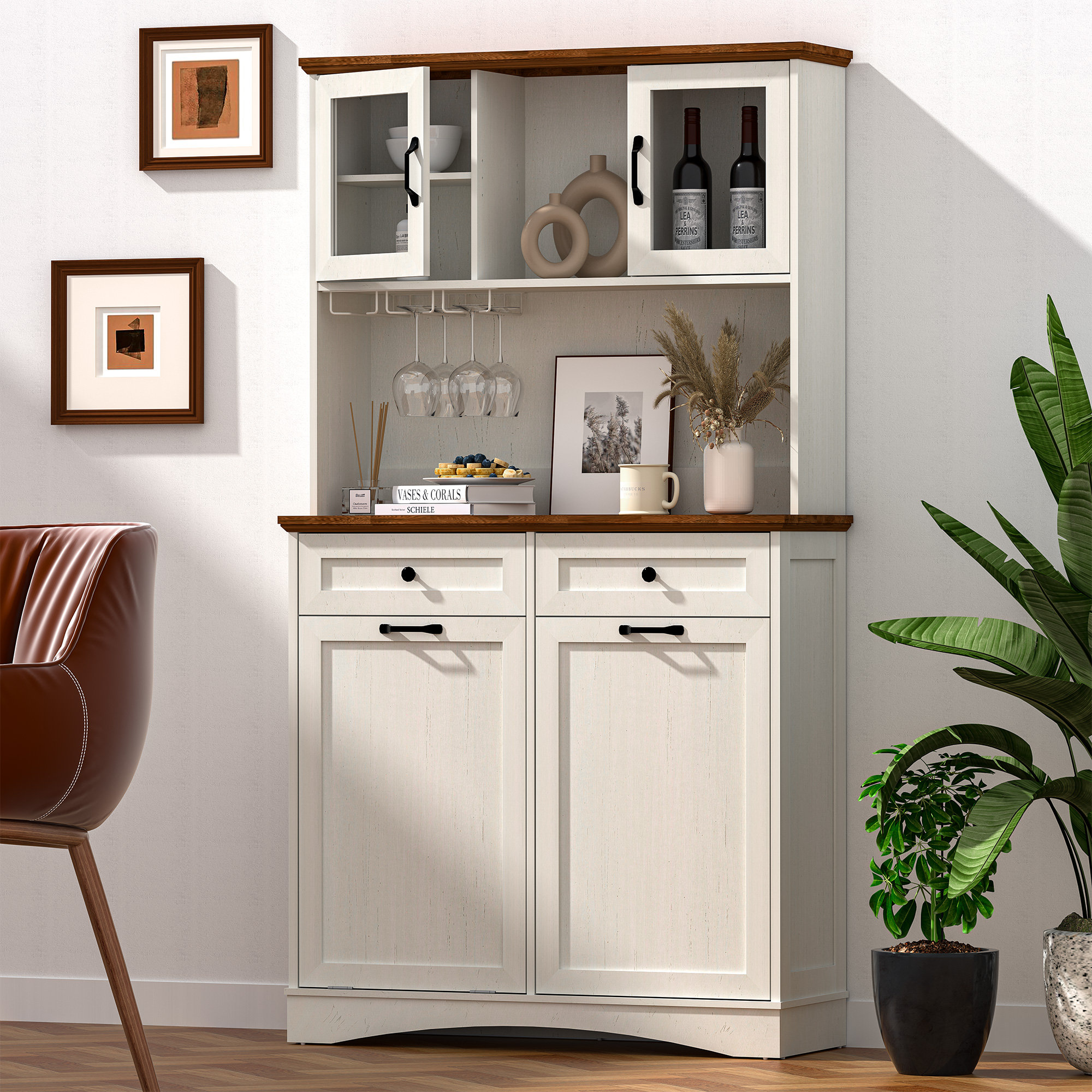 Lark Manor 72" Kitchen Storage Cabinet Wayfair