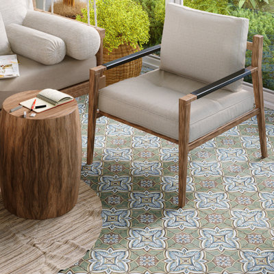 Carreau de céramique à motif pour mur et plancher 13 po x 13 po Harmonia