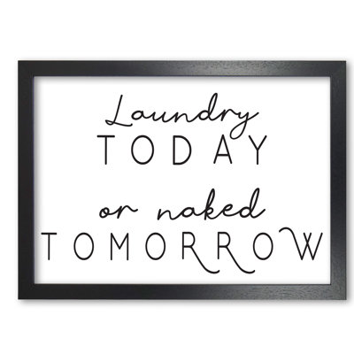 Laundry Today Landscape - Print