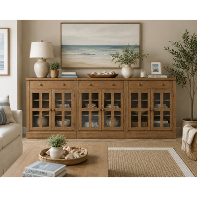 Rustic Modern Farmhouse Bookcase & Cabinet – Solid Pine Wood