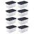 Sterilite Clear Plastic Stacking Storage Containers w/ Lid-98364635-98364634