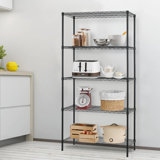 Carita 36'' W Metal Shelving Unit
