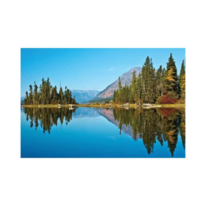 Autumn Reflection, Lake Wenatchee, Wenatchee National Forest, WA. by Michel Hersen - Wrapped Canvas Print
