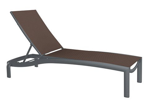 Kor Outdoor Chaise Lounge, Mia II, Graphite