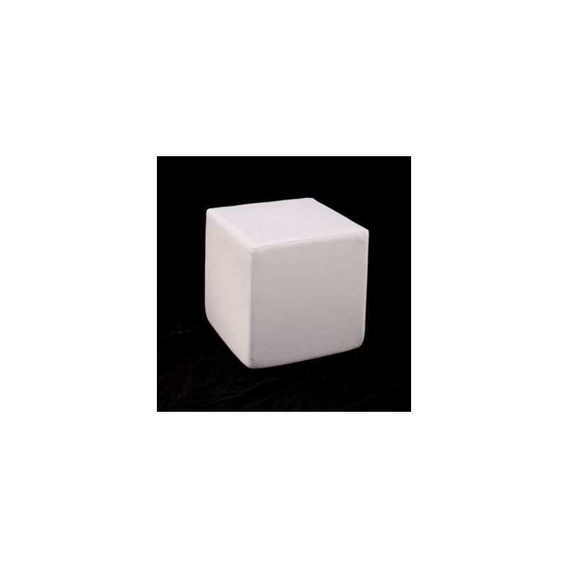 Dots Outdoor Ottoman, Chill White