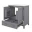 Meuble-lavabo moderne simple 30 po avec lavabo et tiroir-1026829815