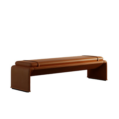 Lauriann Leather Match Upholstered Bench