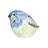 3-Piece Hand-Painted Stoneware Bird Figurines