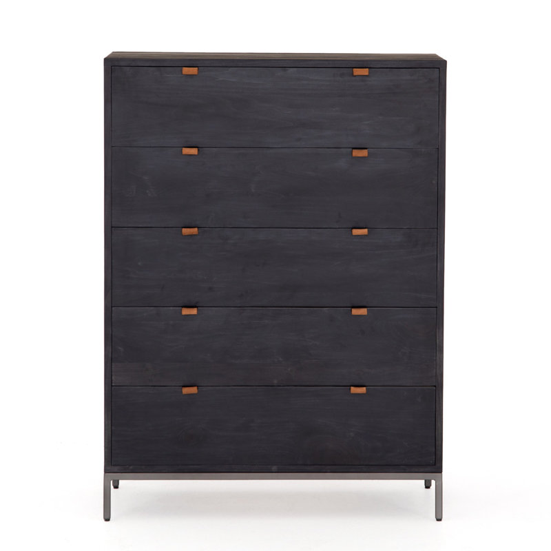 Commode 5 tiroirs Loki, Peuplier noir délavé